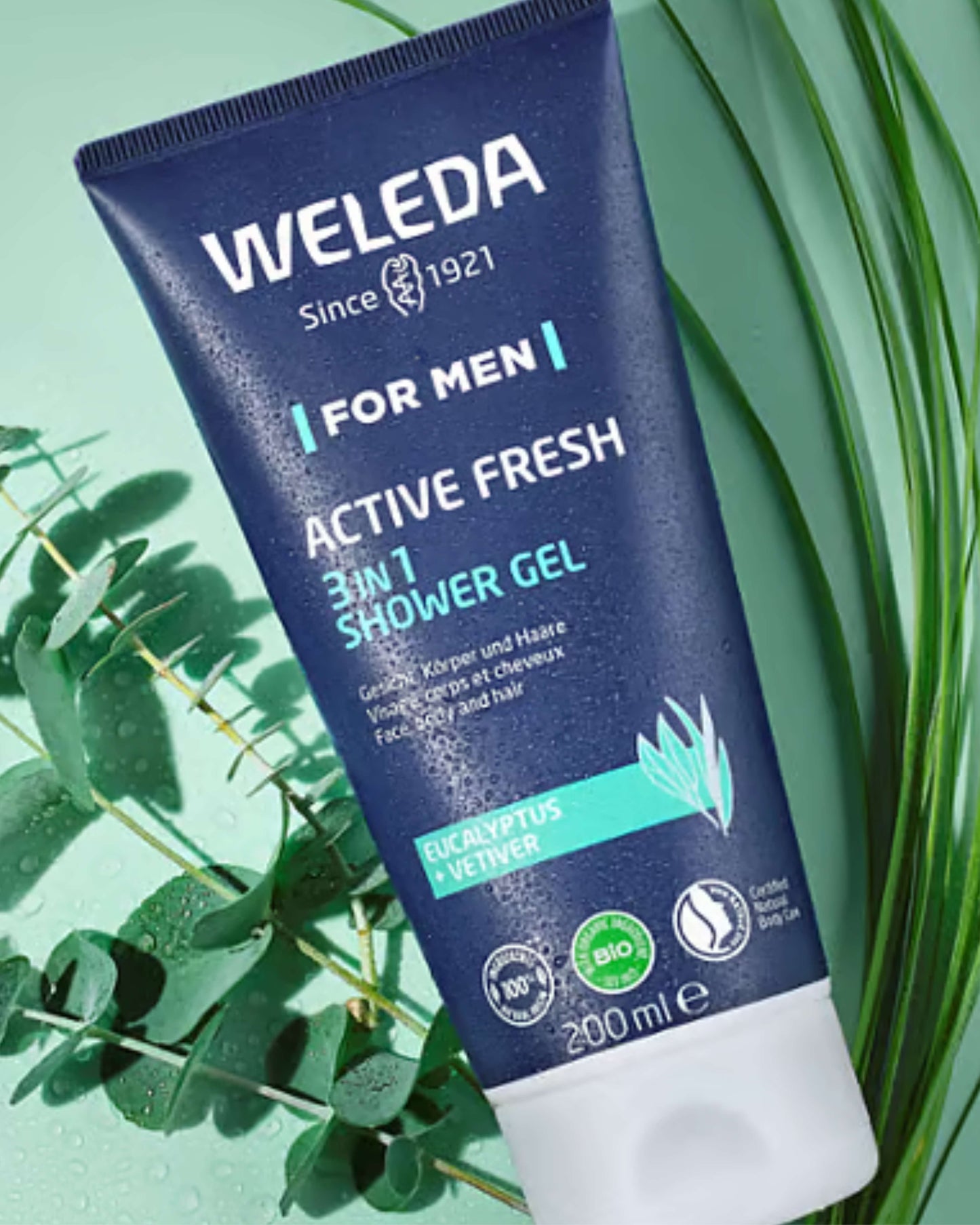 Weleda Men 3in1 Active Fresh Douchegel bij schoonheidssalon alexandra